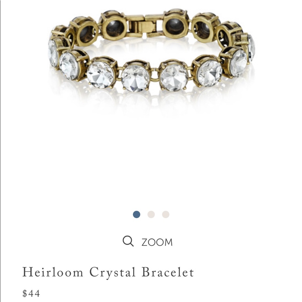 Heirloom crystal bracelet